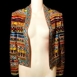 Alice + Olivia Embroidered Colorful Jacket
NWT